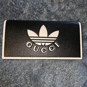 Gucci Adidas Collab Wallet w/ Chain B&W
